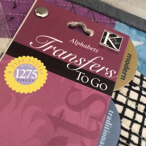 Rub On Transfers To Go Alphabets K&Company NWT - Picture 3 of 10